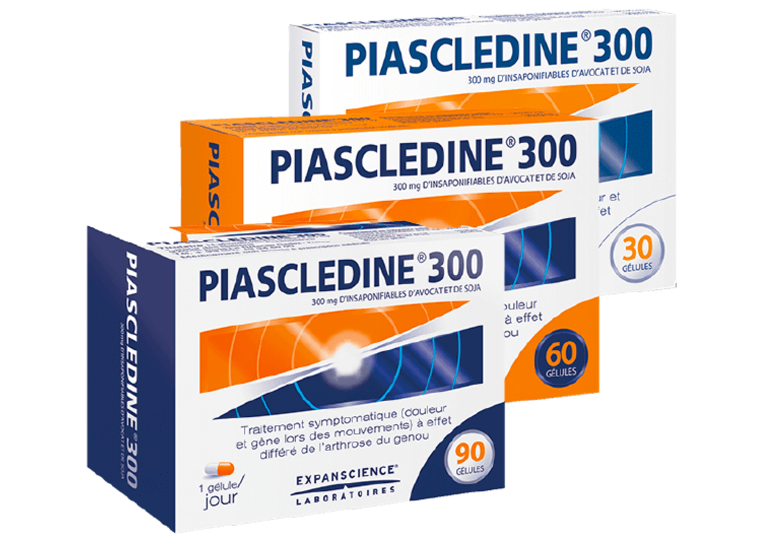 Boites Piasclédine 300 en 30, 60, 90 gélules
